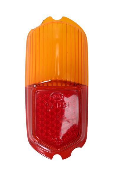 West Coast Metric - LENS, TAIL LIGHT, AMBER & RED, LEFT OR RIGHT *GERMAN* GHIA 1956-58 1/2
