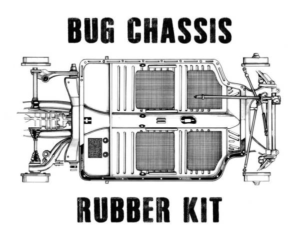 CHASSIS SEAL KIT, SUPER BEETLE BUG 1971-74