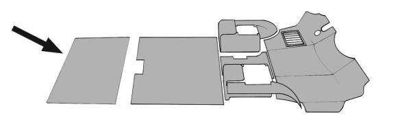 CARPET, REAR CARGO AREA, CHARCOAL LOOP CARPET WITH CLOTH EDGE, VANAGON 1980-91 *NON WESTFALIA WITHOUT A/C*