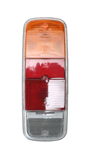 HOUSING, REAR TAIL LIGHT, COMPLETE WITH LENS, BUS 1972-79 (Seal to Lens and to body Part # 135-192T-L/R - 2 Pairs required per Bus)