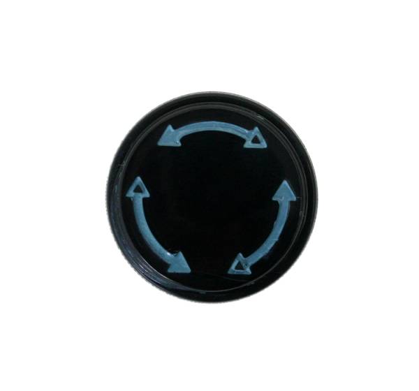 West Coast Metric - CAP, FRESH AIR KNOB WITH OEM BLUE ARROWS, BUG 1968-77, GHIA 1968-74, TYPE 3 1968-73 *MADE BY WCM*