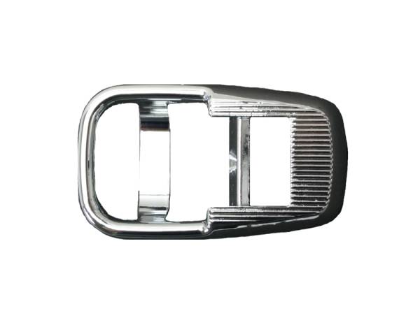 COVER PLATE, DOOR HANDLE CHROME METAL, BUG CONV. 1971, BUS 69-73, GHIA 71-74 (Plastic Insert Part # 211-247)