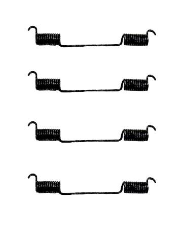 BRAKE SPRING KIT, FRONT, LEFT & RIGHT, BUS 1955-70 (Starting at VIN # 20-117903)