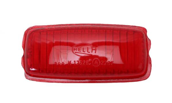 LENS, CENTER BRAKE LIGHT, RED PLASTIC *GERMAN* BUS 1950-58 (Up to VIN# 351736)