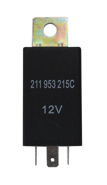 FLASHER, 12 VOLT, 4 TERMINAL, BUG / GHIA / BUS / TYPE 3 1968 1/2-70, THING 73-74 (Bug starting at VIN # 118381367 - Bus starting at VIN # 218098286)