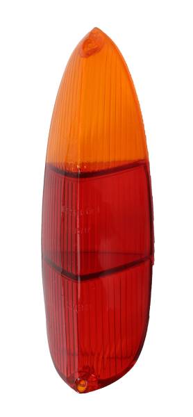 West Coast Metric - LENS, TAIL LIGHT, RED / AMBER FLAT EUROPEAN HELLA *GERMAN* TYPE 3 1961-69