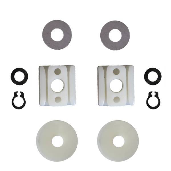 WINDOW REGULATOR BUSHING KIT, FRONT DOORS LEFT OR RIGHT, BUG CONV. 1965-79