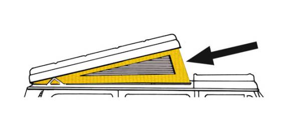 POP-TOP, YELLOW 3 WINDOW ACRYLIC MATERIAL, WESTFALIA VANAGON 1985-91 *HANDMADE IN USA* (Call or Email to Order)