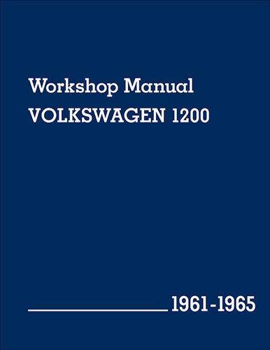 BOOK, OFFICIAL VW SERVICE MANUAL, ALL BUG & GHIA 1961-65