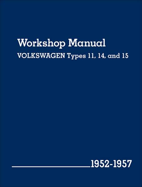 BOOK, OFFICIAL VW SERVICE MANUAL, BUG 1952-57, GHIA 1956-57
