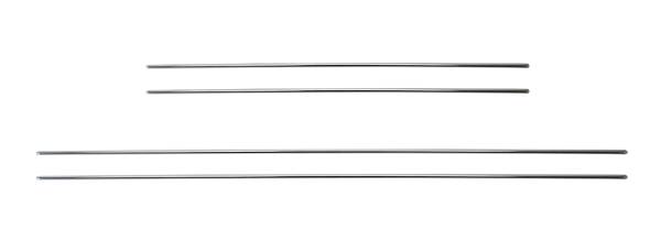 MOLDING, INTERIOR DOOR PANEL METAL TRIM 4 PIECE SET *GERMAN* BUG SEDAN 1958-59