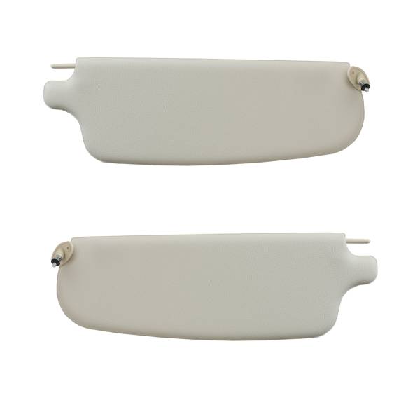 SUNVISORS,WHITE VINYL, ALL GHIA 1965-74