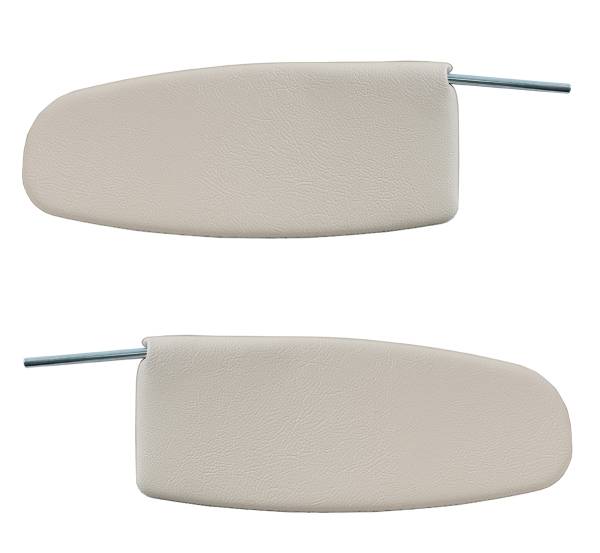 SUNVISORS, WHITE, LEFT & RIGHT, BUG SEDAN 1958-64