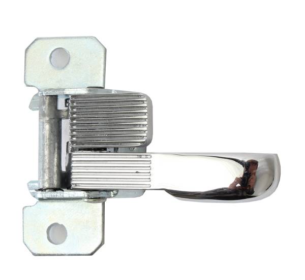 LEVER, LOCKING INSIDE FRONT DOOR RELEASE, LEFT, CHROME, BUS 1968-72, BUG CONV. 1971, GHIA 1971-74