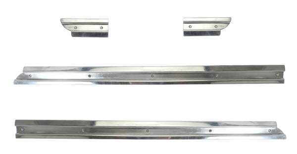 SUNROOF ALUMINUM GUIDE RAILS, 4 PIECE SET, BUG 1956-63