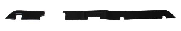 West Coast Metric - KNEE PAD, 2 PIECES UNDER DASH, BLACK, GHIA 1972-74