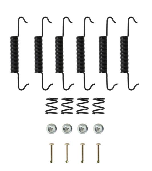 BRAKE INSTALLATION KIT - SPRINGS, PINS, CLIPS - FRONT BUG 1950-54 / REAR BUG 1950-58 & GHIA 1956-58