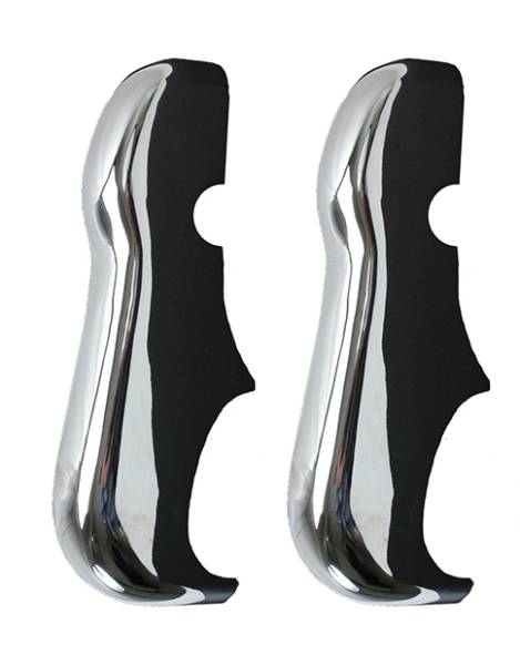 BUMPER GUARDS, CHROME, SET OF 2, BUG 1954-67 (For Triple Chrome see part # 113-155B-L/R)