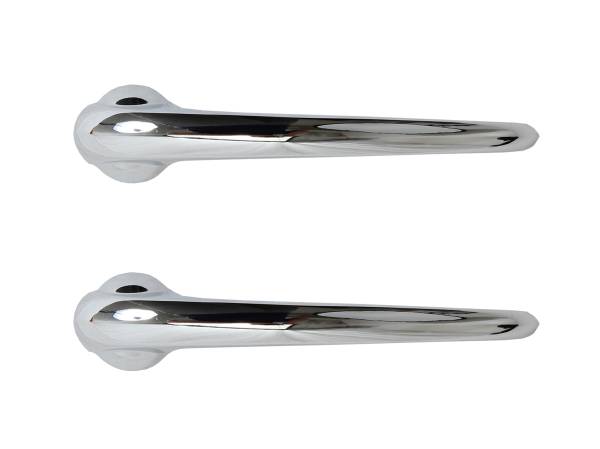 DOOR HANDLE, INSIDE, CHROME HIGH QUALITY SET OF 2, BUG 1946-66, BUS 1950-60, GHIA 1956-64