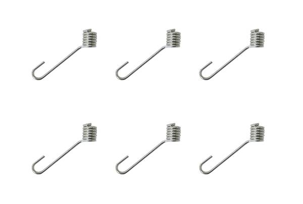 SPRING CLIPS, SECURES HEADLINER BOWS, SET OF 6, BUS 1968-1979