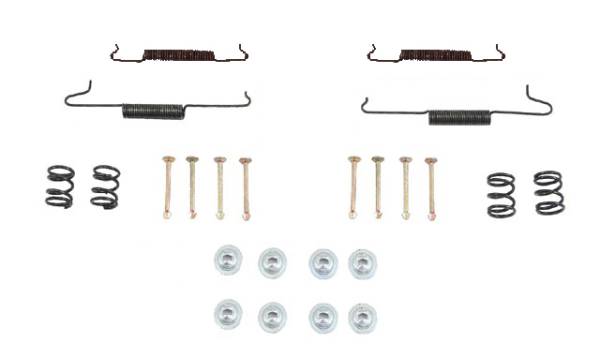 REAR BRAKE INSTALLATION KIT, SPRINGS, PINS, CLIPS - STD BUG 58-77, GHIA 59-74, THING 73-74