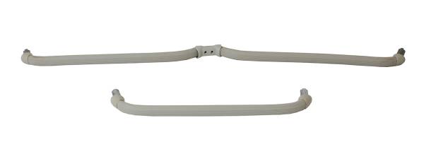 GRAB HANDLE, FULL MIDDLE BACK SEAT, BEIGE GREY, BUS 1964-67 (1 Short & 1 Long Handle)