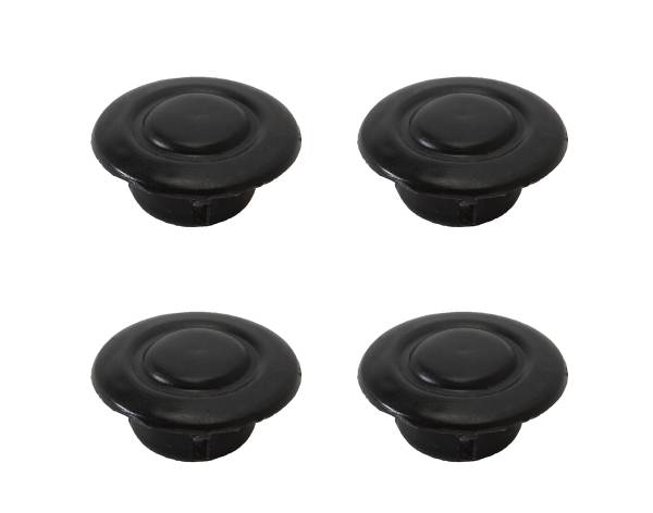 DOOR HINGE PLUGS, BLACK, SET OF 4, ORIGINAL VW GERMAN, THING 1973-74