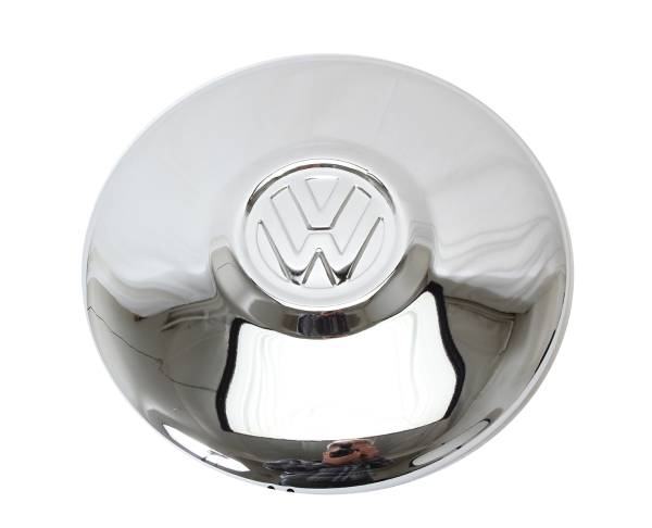 West Coast Metric - HUBCAP, CHROME WITH LOGO, BUG 1966-67, GHIA 1966, TYPE 3 1961-65