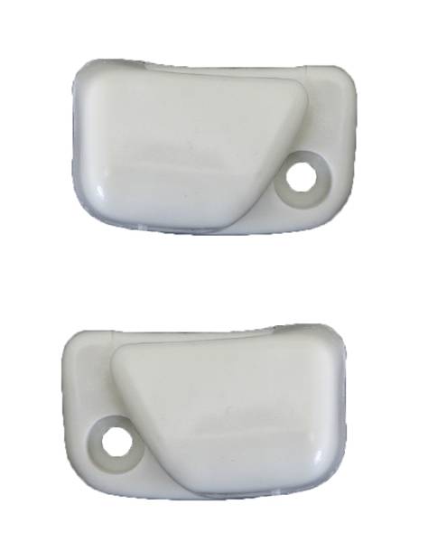 West Coast Metric - MOUNT, SUNVISOR CLIPS, WHITE, BUG 1968-79, GHIA 1968-74, TYPE 3 1968-73 *OEM VW GERMAN, LAST ONES*