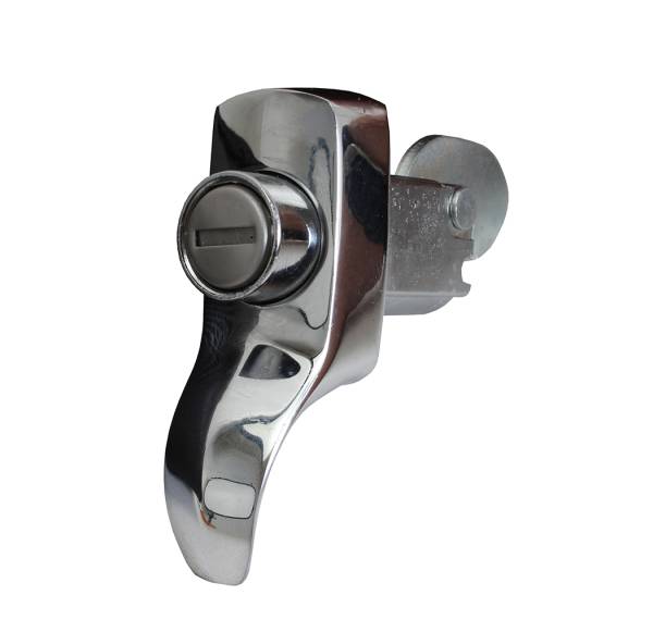 West Coast Metric - ENGINE DECK LID HANDLE LOCK WITH KEYS, 3 HOLE, BUG 1967-71, BUS 1967 ***HELLA, LAST 1***