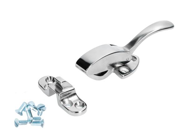 West Coast Metric - TOP LOCK AND CATCH, LEFT OR RIGHT WITH SCREWS, BUG CONV. 1950-60 (Requires 2 Sets Per Car)