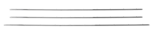 West Coast Metric - TOP CHROME MOLDING KIT, INCLUDES CHROME TRIM BELOW AND ABOVE REAR WINDOW WITH NAILS, BUG CONV. 1960-67 1/2 (1960 starting at VIN # 2533100 - 1967 thru VIN # 157250032) *MADE BY WCM*