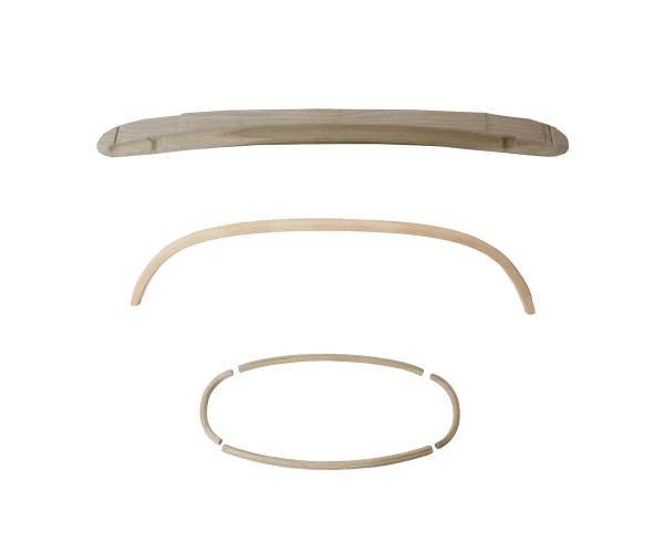 West Coast Metric - CONVERTIBLE TOP WOOD BOW KIT, BUG CONV. 1972 (See description for contents)