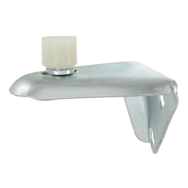 West Coast Metric - BRACKET, ROLLER GUIDE WITH ROLLER WHEEL, SIDE SLIDING DOOR, BUS 1968-79 (2 Hole Version Bracket)