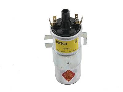 IGNITION COIL, 6 VOLT, BOSCH, BUG 47-66, BUS 50-66, GHIA 56-66, TYPE 3 1966