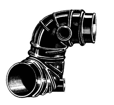 INTAKE BOOT, FUEL INJECTION, BUG 75-79