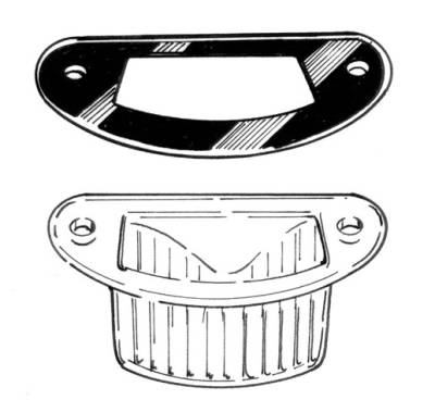 SEAL, LICENSE LIGHT LENS TO HOUSING, BUG 1958-63 - Image 2