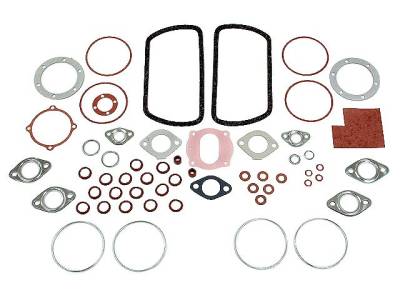 ENGINE GASKET SET, COMPLETE, (w/o Flywheel Seal ) 36 HP, BUG 47-60, BUS 50-59, GHIA 56-60