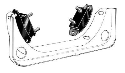 MOUNTS, TRANSMISSION BELL HOUSING, SET OF 2 *OEM BRAZIL* BUG / GHIA 1952-72, BUS 1950-67, THING, TYPE 3 1961-73 - Image 2