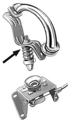 HOOD LOCK, PIN LOCK CARRIER, BUG 1949-67 - Image 2