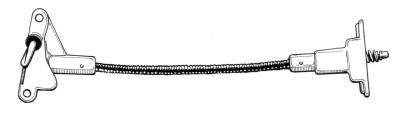 CABLE, GAS DOOR RELEASE *GERMAN* BUG 1969-71 (1971 Standard Bug up to Chassis # 1112428098)