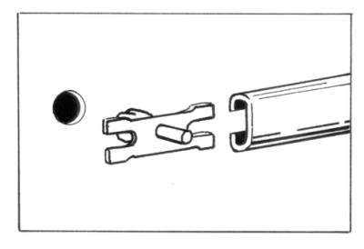 BODY MOLDING CLIPS, 10 PIECES *GERMAN* BUG 1967-79, TYPE 3 1967-74 (For a set of 42 see Part # 113-585C) - Image 2