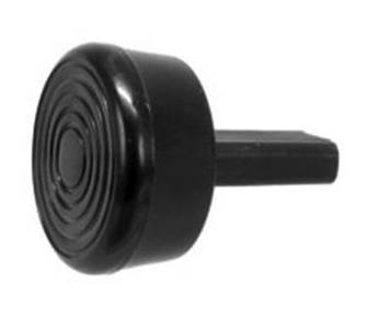 KNOBS, SEAT RELEASE WITH CLIPS, ROUND STYLE, LEFT & RIGHT BLACK, BUG 1967-71 (Guides part # 371-607A-BK)