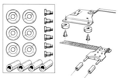 SUNROOF REPAIR KIT - ROLLERS, RIVETS & BUSHINGS, BUG 1956-63 *MADE IN USA BY WCM* - Image 2