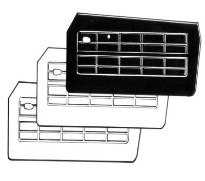 INTERIOR - Door & Quarter Panels/Accessories - DOOR PANELS, WITH POCKETS, WHITE, ALL GHIAS 56-64