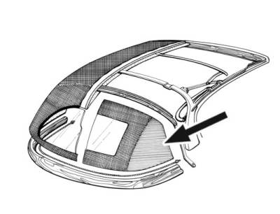 TOP PADDING KIT, GHIA CONV. 1969 1/2-1974 *MADE IN USA BY WCM* (From VIN 149 431 008)