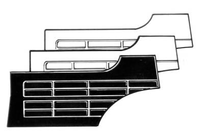 QUARTER PANELS, WHITE VINYL, GHIA SEDAN 1956-74