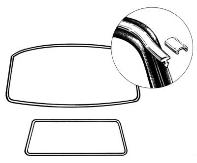 WINDOW MOLDING PLASTIC TRIM INSERT KIT, VANAGON 1980-91, FRONT, SIDES, AND REAR WINDOWS (7 Pieces to do all windows, front requires 2. Rubber sold separately) - Image 1