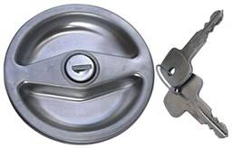 Fuel System - Gas Caps - GAS CAP, STAINLESS, LOCKING, BUS 1974-79