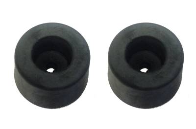 Exterior - Body Rubber & Plastic - STOPS, LOWER CORNER OF DOOR, 5/8" or 16mm TALL, SET OF 2 *GERMAN* BUS SINGLE AND DOUBLE CREW CAB 1952-74